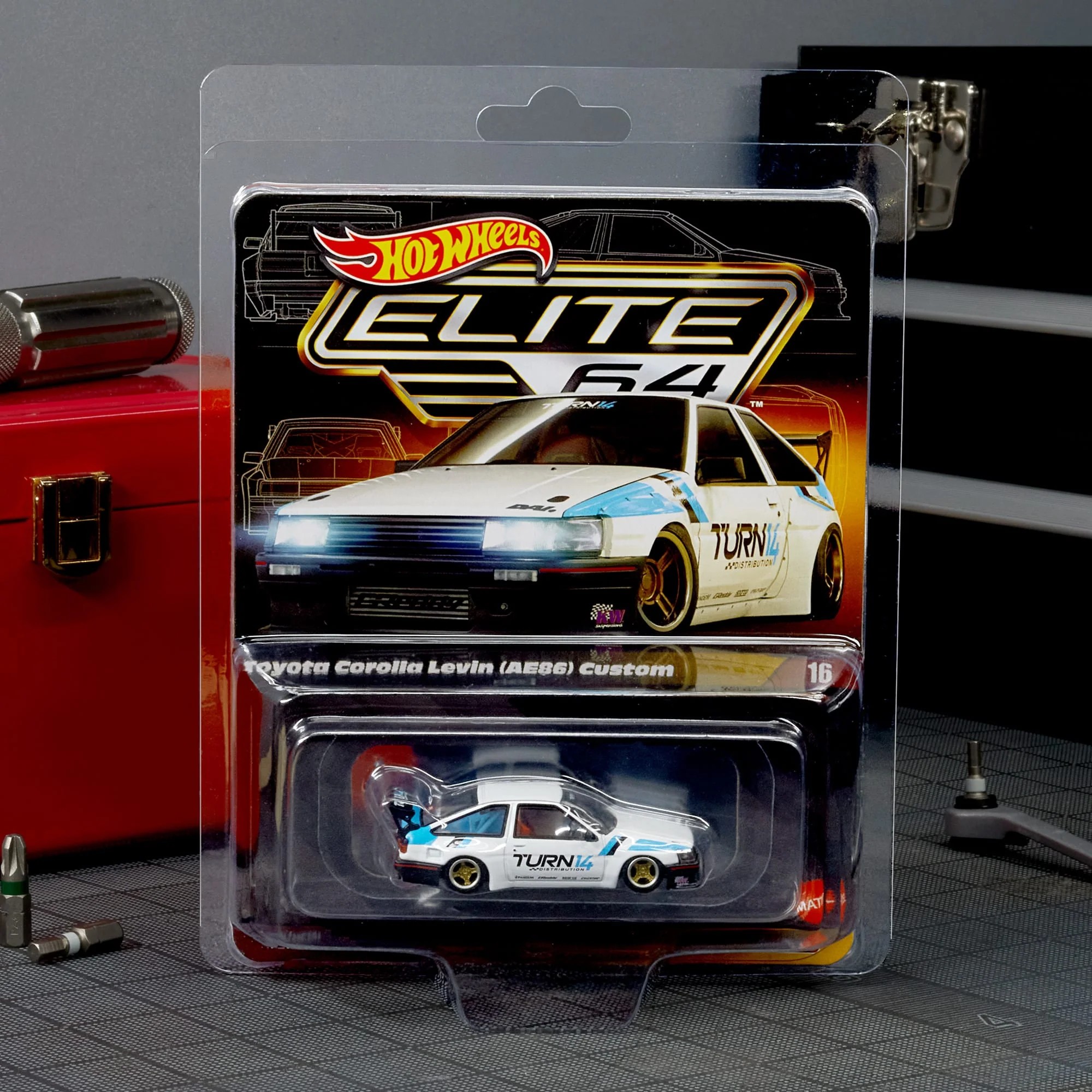 Hot Wheels Collectors Elite 64 Toyota Corolla Levin (AE86) Custom -JCV06