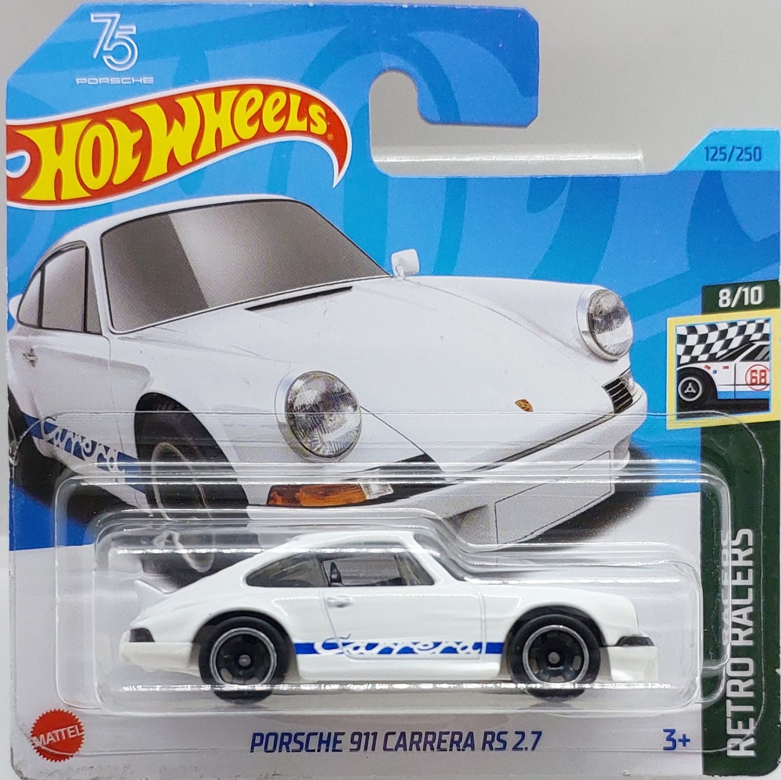 Hot Wheels Retro Racers Porsche 911 Carrera RS 2.7 -HKG42 (2023) + Koruma Kabı
