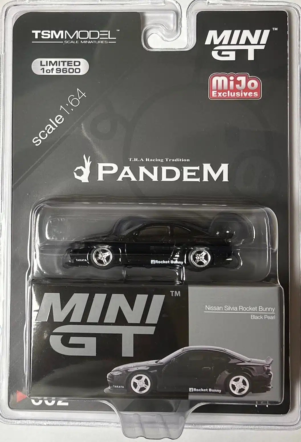 Mini GT Mijo TSM Model Nissan Silvia Rocket Bunny Black Pearl -MGT00602-MJ