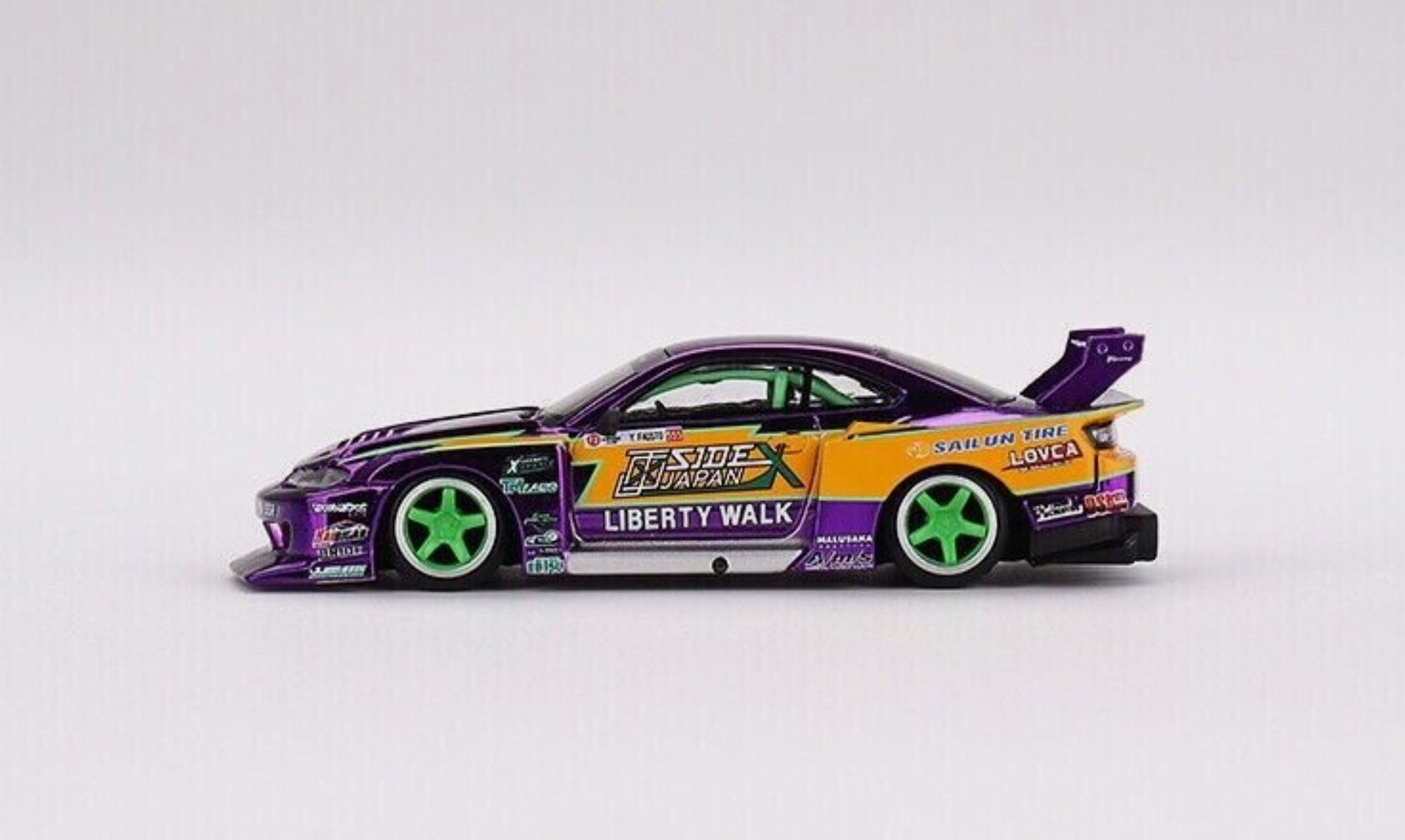 Mini GT Mijo LB-Silhouette Nissan S15 Silvia #555 2022 Formula Drift Japan -MGT00576-MJ