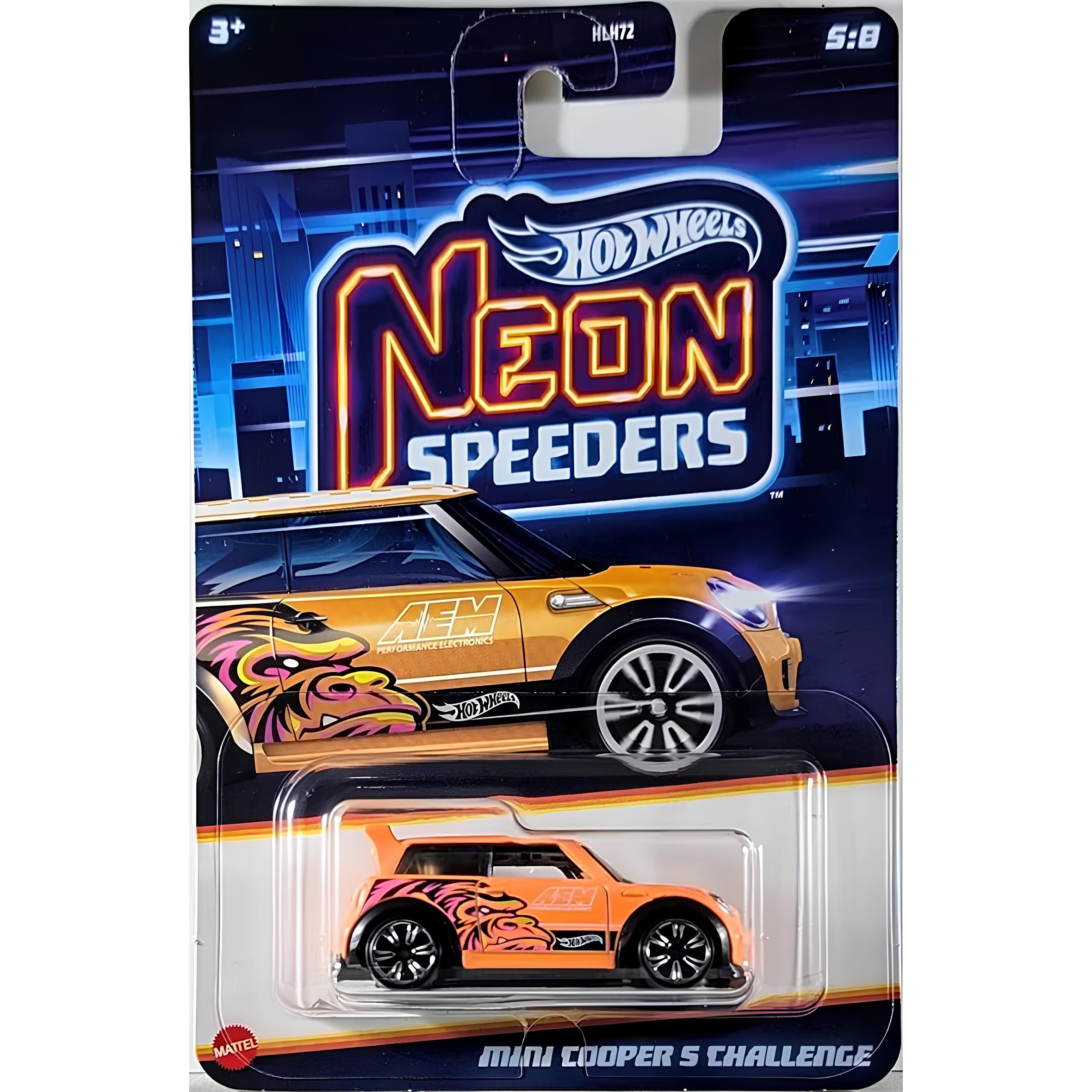 Hot Wheels Neon Speeders Mini Cooper S Challenge -JBY96