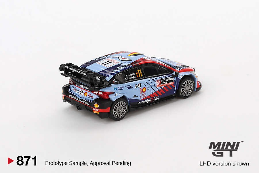 Mini GT Hyundai i20 N Rally1 Hybrid 2024 Rallye Monte-Carlo Winner -MGT00871