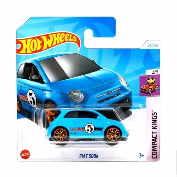 Hot Wheels Compact Kings Fiat 500e Mavi -HTD03