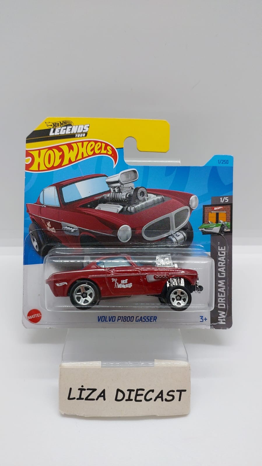 Hot Wheels Legends Tour HW Dream Garage Volvo P1800 Gasser Bordo -HKJ94