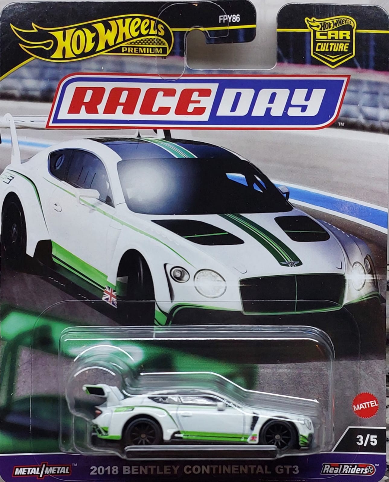 Hot Wheels Premium Car Culture Race Day 2018 Bentley Continental GT3 -HRV93