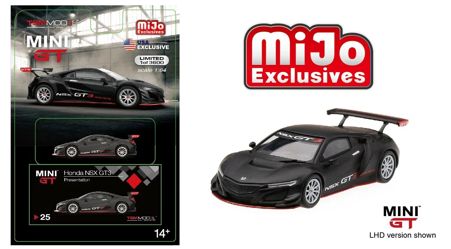 Mini GT Mijo Exclusive Honda NSX GT3 Presantation -MGT0025-MJ