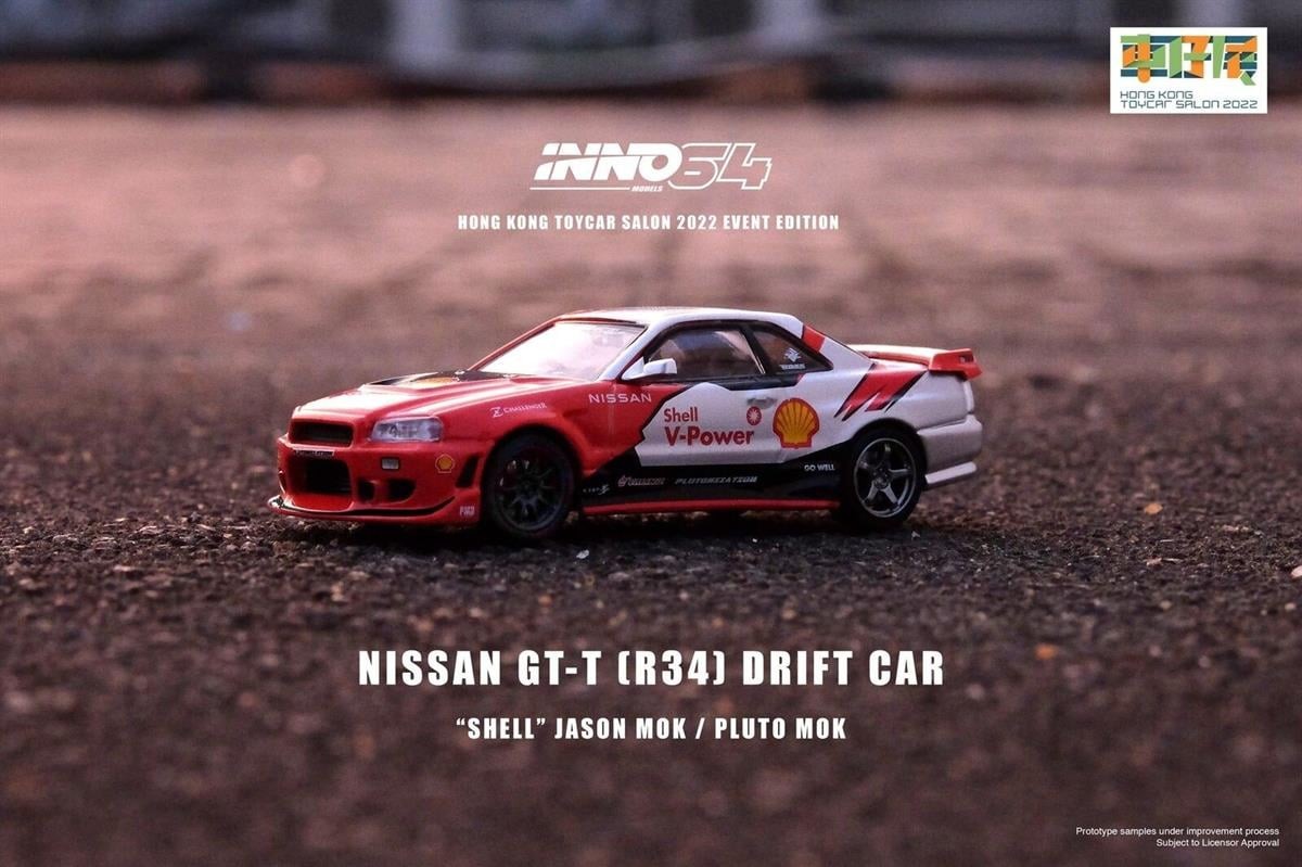 İnno64  Nissan R34 GTT Drift Car Jason Mok / Pluto Mok Shell (açıklamayı okuyunuz)