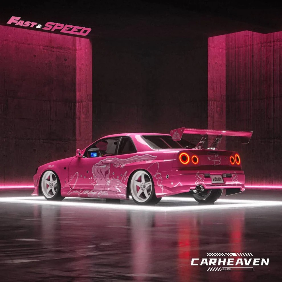 Fast & Speed Nissan GTR R34 Suki Decal' s