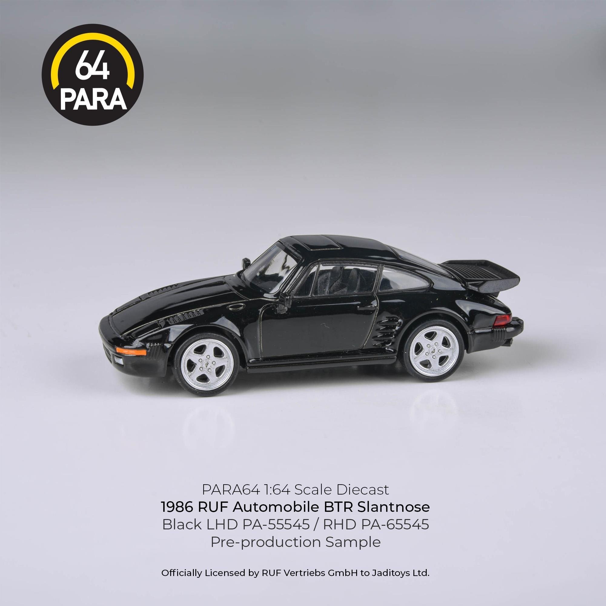 Para64 Porsche RUF 1986 BTR Slantnose Black -PA55545