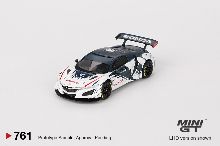 Mini GT Honda NSX GT3 EVO AlphaTauri Yuki Tsunoda 2023 Red Bull Formula Nurburgring -MGT00761-L