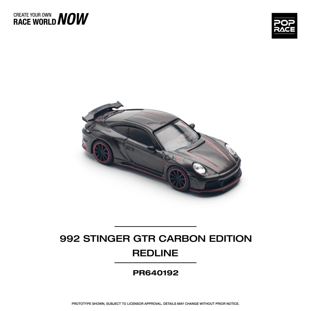 Pop Race 992 Stinger GTR Carbon Edition / Red Line -PR64-0192
