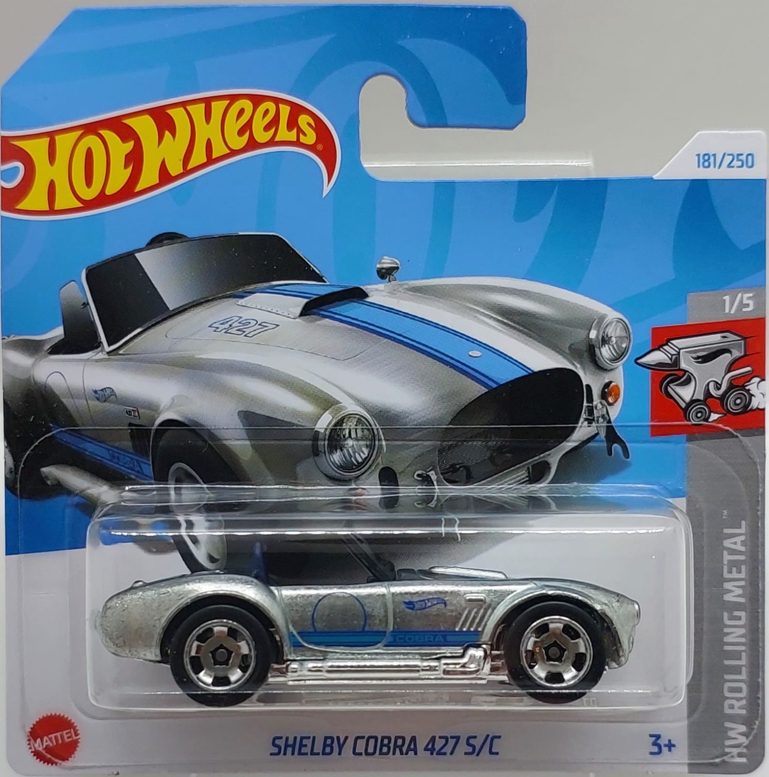 Hot Wheels HW Rolling Metal Shelby Cobra 427 S/C -HTB53