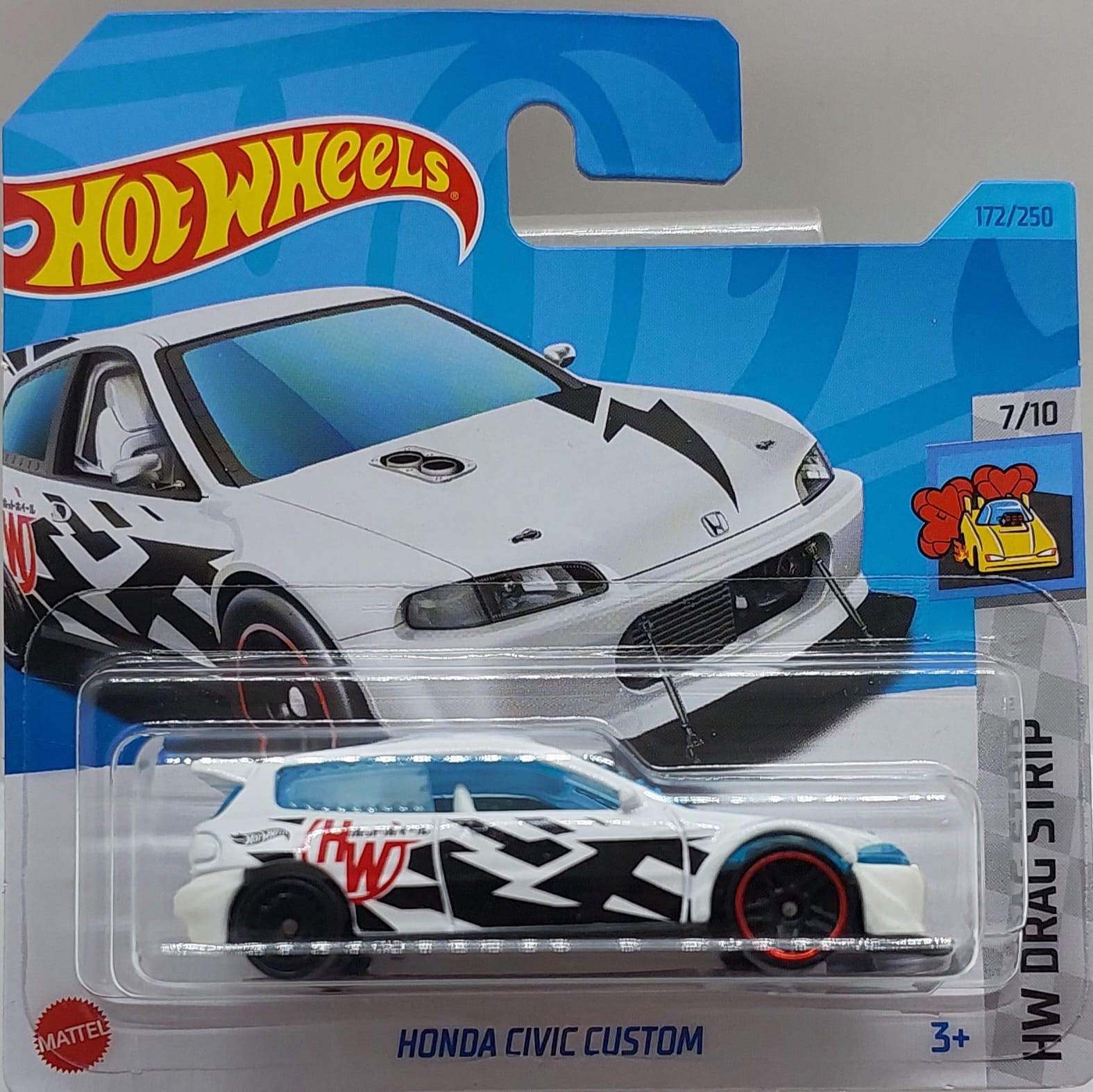 Hot Wheels HW Drag Strips Honda Civic Custom -HKH33 (2023) + Koruma Kabı