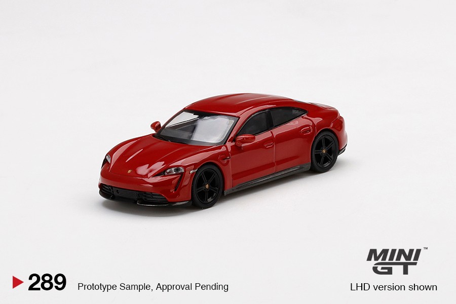 Mini GT Porsche Taycan Turbo S Camine Red LHD -MGT00289-MJ (Y.D.)