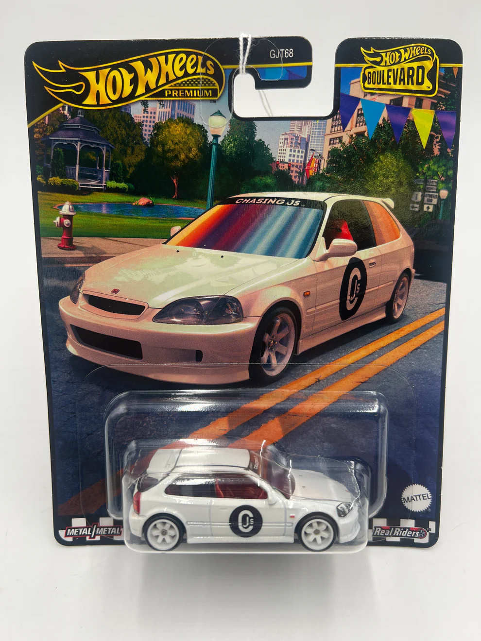 Hot Wheels Premium Boulevard '99 Honda Civic Type R (EK9) -JDJ23 (Y.D.) + Koruma Kabı