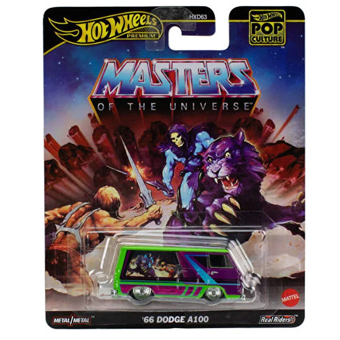 Hot Wheels Pop Culture Masters Of The Universe '66 Dodge A100 -JBL69 + Koruma Kabı