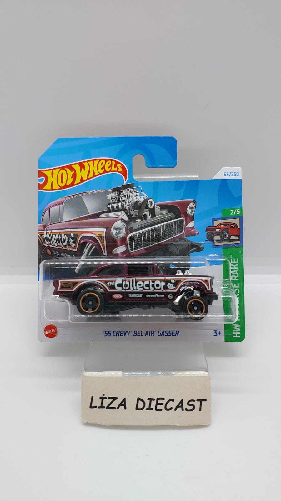 Hot Wheels HW Gasser '55 Chevy Bel Air Gasser Bordo -HTD02