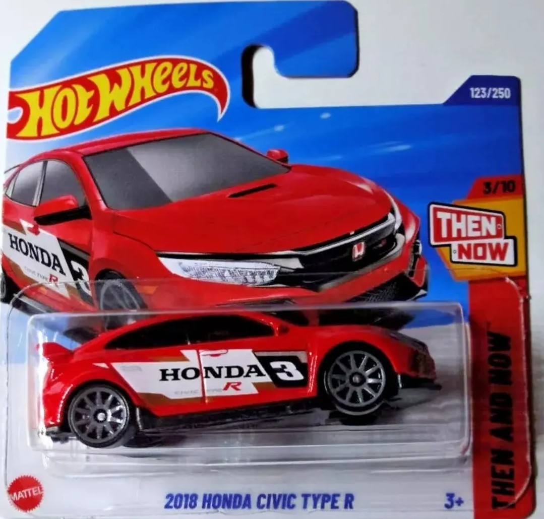 Hot Wheels Then And Now 2018 Honda Civic Type R -HYY64