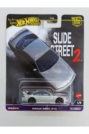 Hot Wheels Premium Car Culture Slide Street 2 Nissan 240SX (S14) -HKC83 + Koruma Kabı