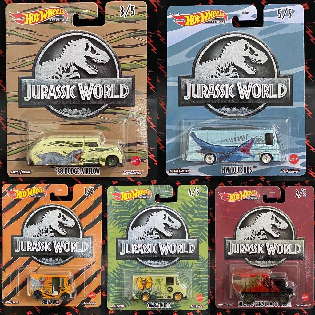 Hot Wheels Premium Jurassic World 5' li Tam Set -DLB45