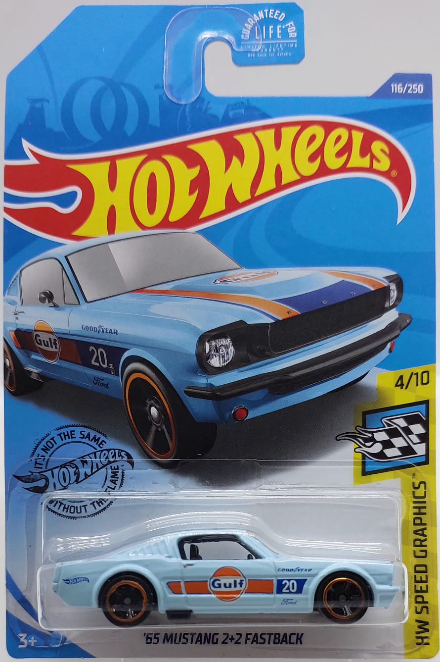 Hot Wheels HW Speed Graphics '65 Mustang 2+2 Fastback -GHC86 (Y.D.) + Koruma Kabı
