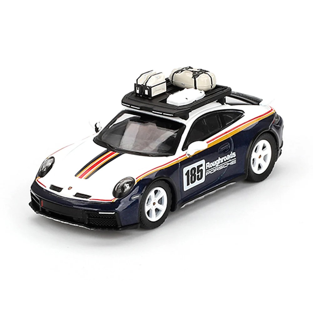 Mini GT 1/64 Porsche 911 Dakar Rallye Design Package White/Gentian Blue Metallic - Blister Paket MGT00805-BL