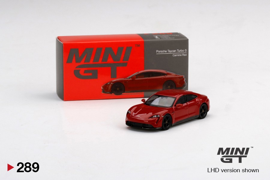 Mini GT Porsche Taycan Turbo S Camine Red LHD -MGT00289-MJ (Y.D.)