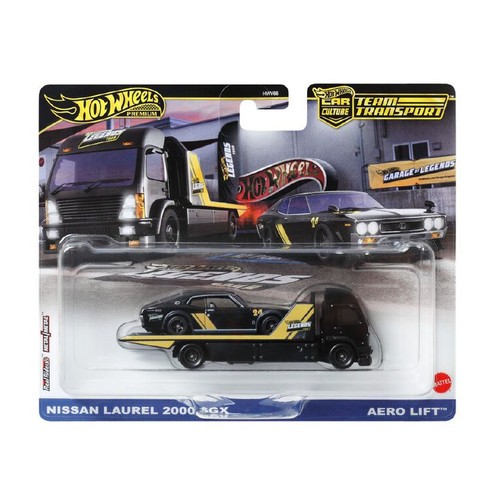 Hot Wheels Premium Car Culture Team Transport Nissan Laurel 2000 SGX & Aero Lift -HWV66
