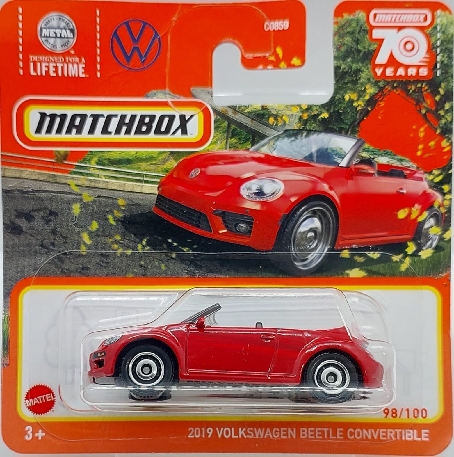 Matchbox 70 Years 2019 Volkswagen Beetle Convertible -HLD14