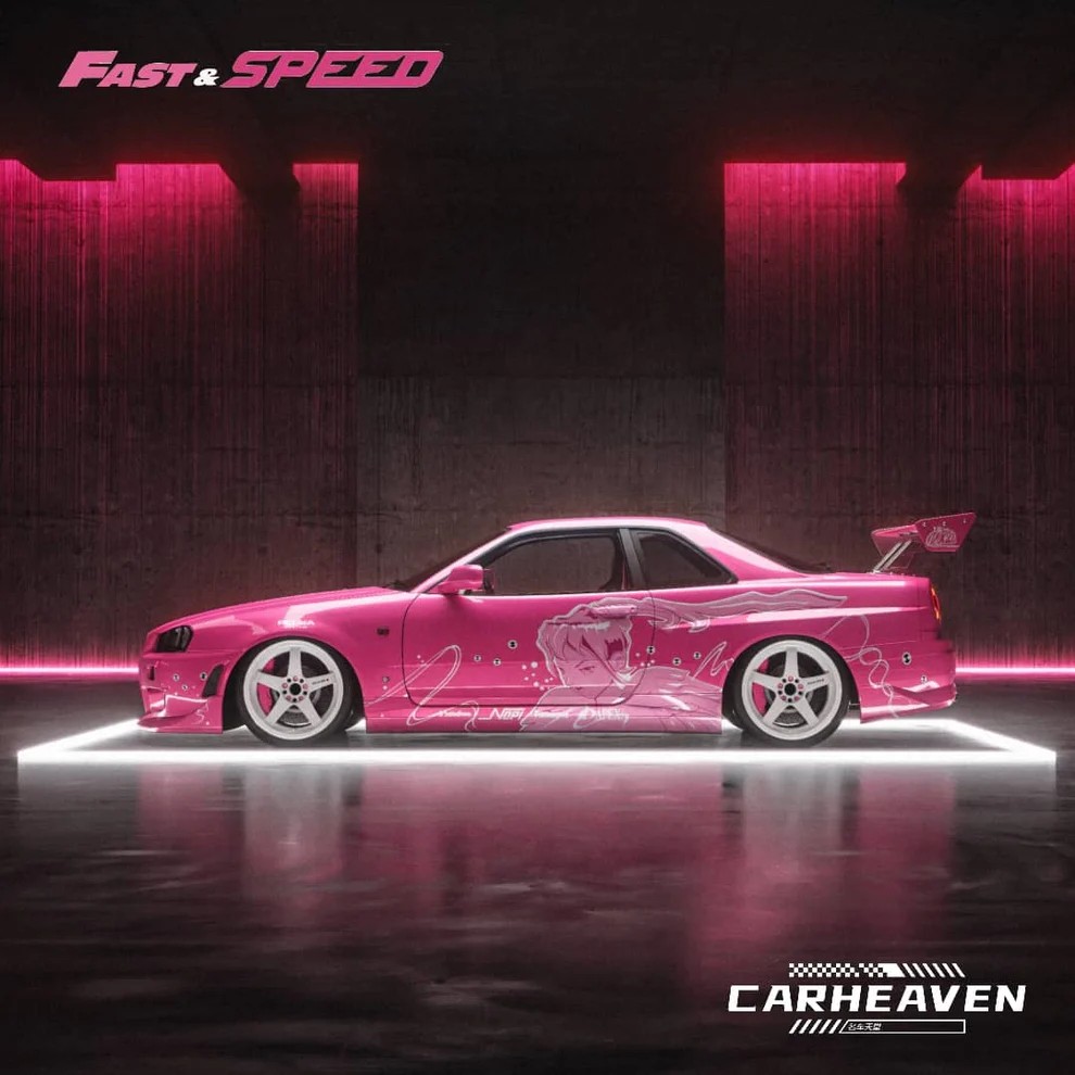 Fast & Speed Nissan GTR R34 Suki Decal' s