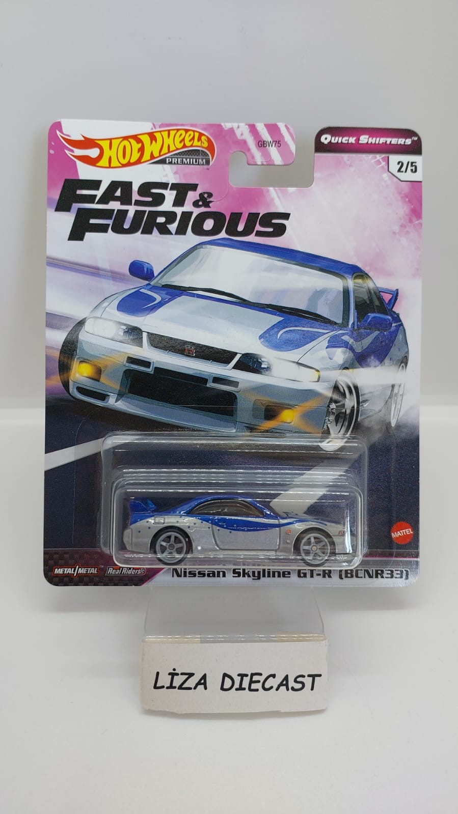 Hot Wheels Premium Quick Shifters Fast & Furious 5' li Set -GBW75