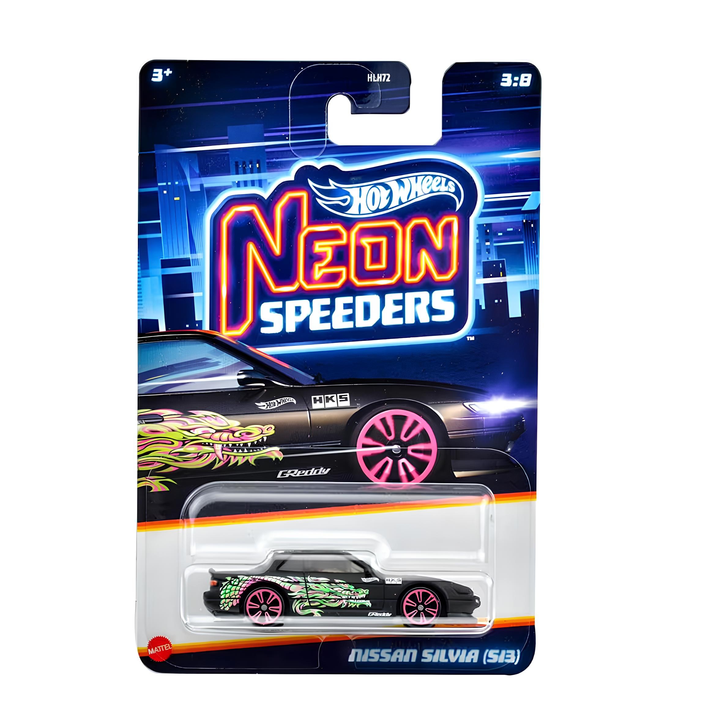Hot Wheels Neon Speeders Nissan Silvia (S13) -JBY94