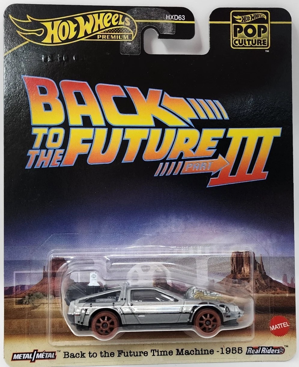 Hot Wheels Premium Pop Culture Back to Future Time Machine - 1955 -JBL76 + Koruma Kabı