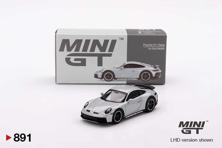 Mini GT Porsche 911 Dakar Ice Gray Metallic LHD -MGT00891-L