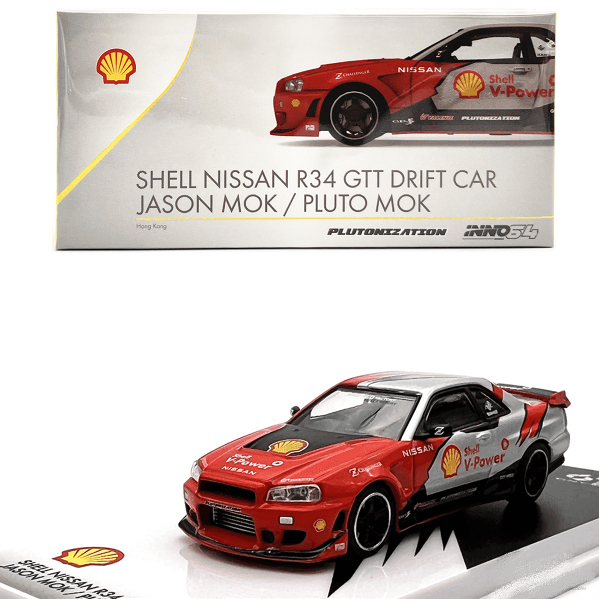 Inno64 Shell Nissan R34 GTT Drfit Car Jason Mok/Pluto Mok -IN64-R34-SHELL