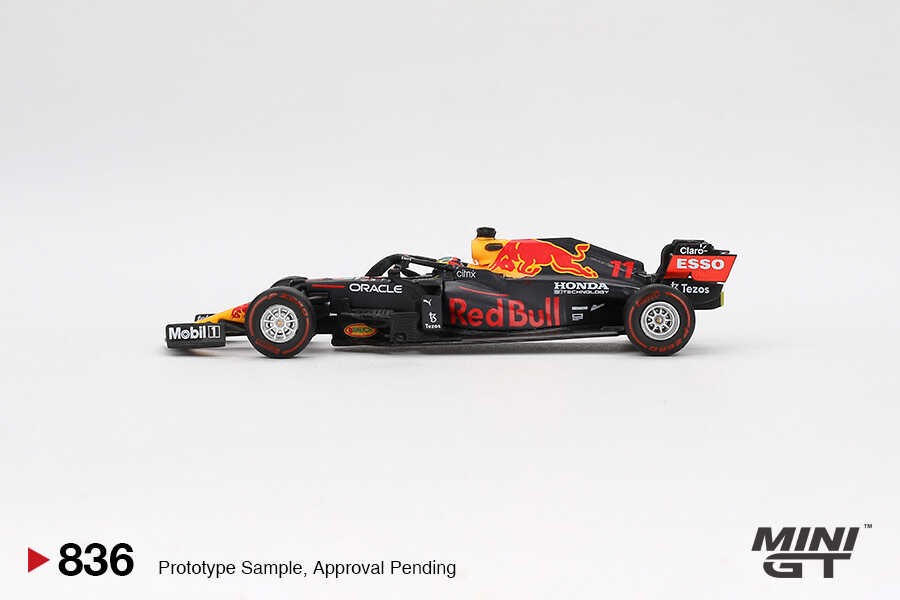 Mini GT 1/64 Red Bull RB16B Sergio Pérez 2021 Azerbaijan Grand Prix Winner - Blister Paket MGT00836-BL (Y.D.)