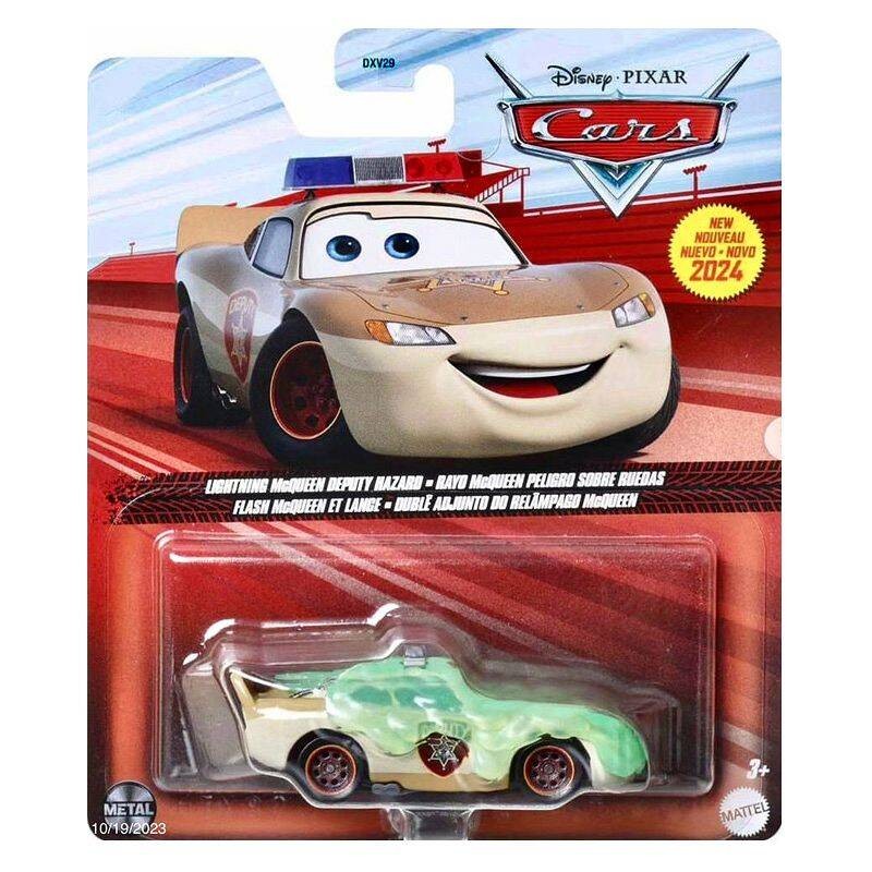 Disney Cars 1/64 Lightning McQUEEN Deputy Hazard Flash McQUEEN- Rayo McQUEEN Ayudante Peligroso HTX87