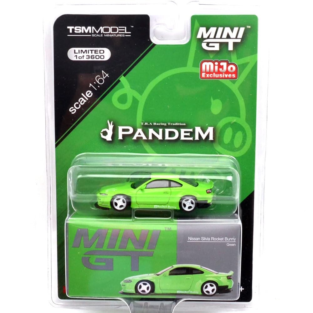 Mini GT Mijo TSM Model Nissan Silvia Rocket Bunny Green -MGT00500-MJ