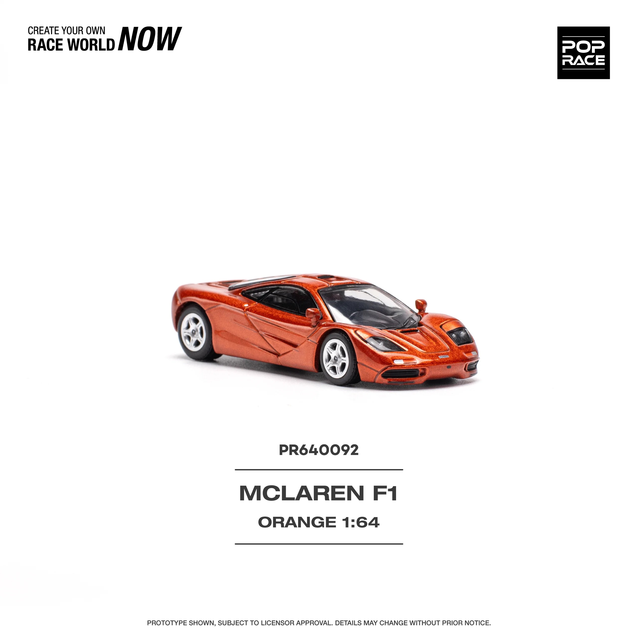 Pop Race McLaren F1 Orange -PR64-0092