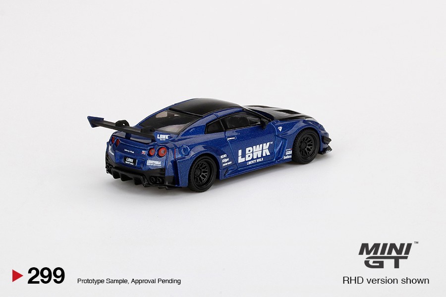 Mini GT LB-Silhouette WORKS GT Nissan 35GT-RR LBWK Blue -MGT00299-L