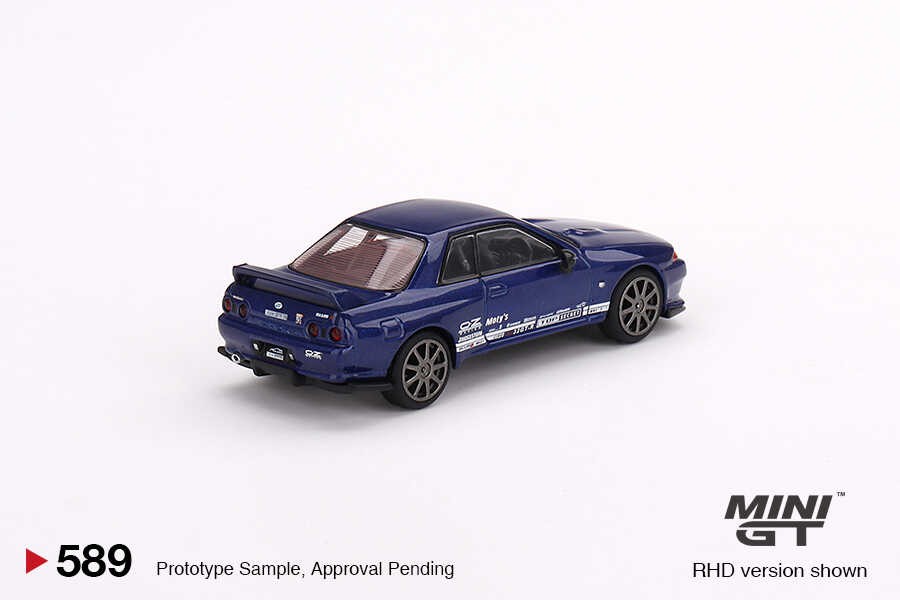 Mini GT Nissan Skyline GT-R Top Secret VR32 Metallic Blue -MGT00589