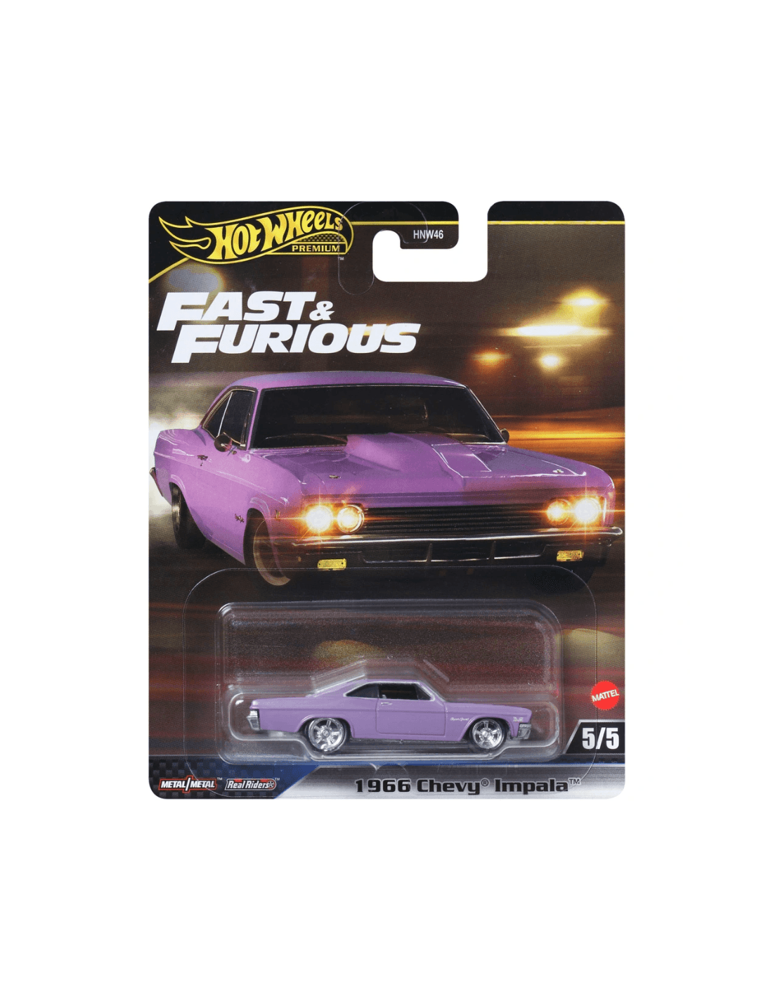 Hot Wheels Premium Fast & Furious 1966 Chevy Impala -JBL95 + Koruma Kabı