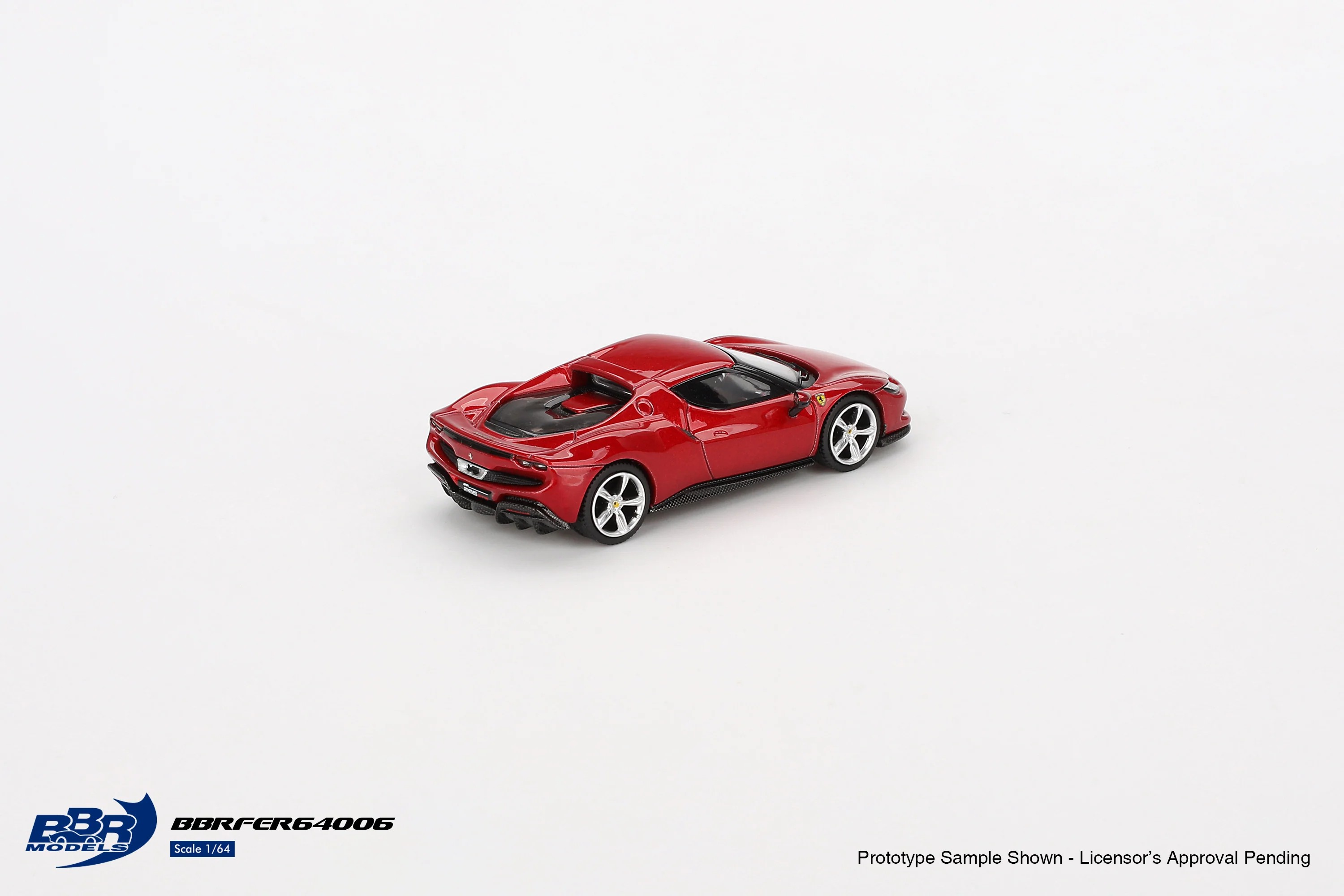 Mini GT BBR Ferrari 296 GTB Rosso Imola -BBRFER64006