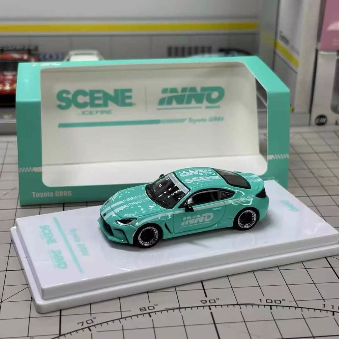 INNO64 1/64 Toyota GR86 "INNO x SCENE" MACAU GRAND PRIX 2024 Light Green -IN64-GR86-MGP24G