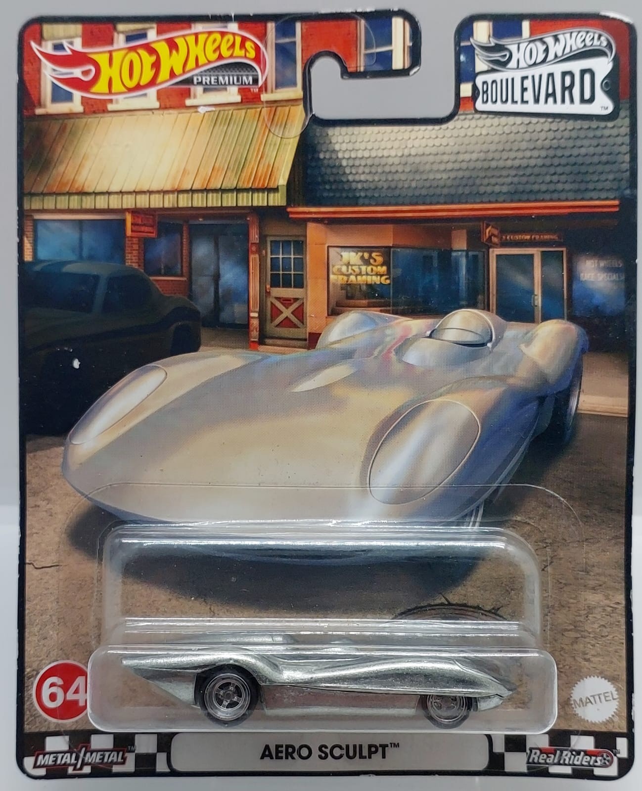 Hot Wheels Premium Boulevard Aero Sculpt -HCR06 + Koruma Kabı