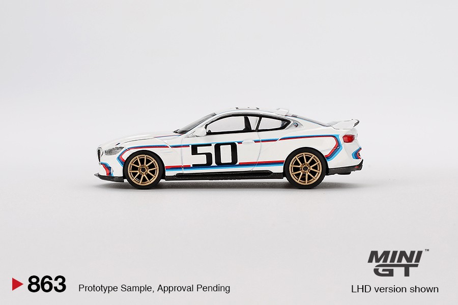 Mini GT BMW 3.0 CSL White RHD -MGT00863-R