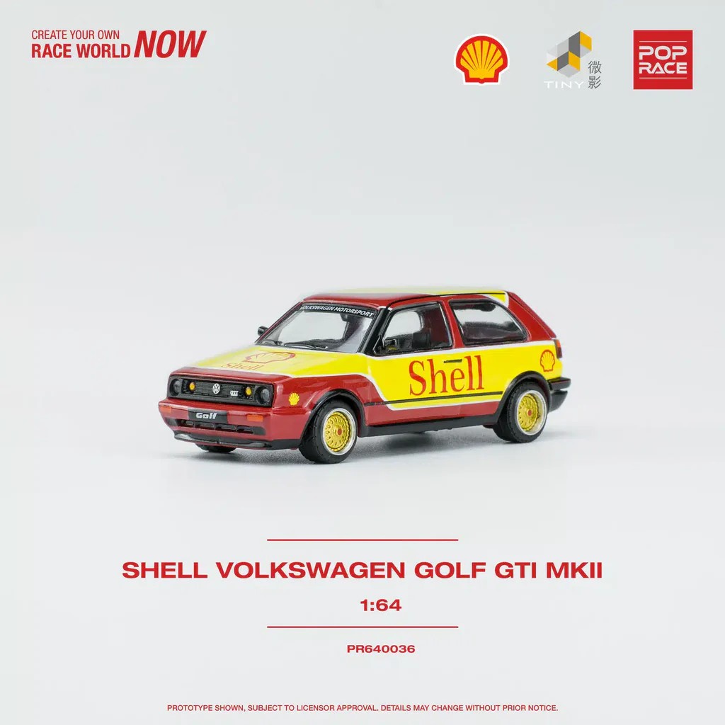 Pop Race x Tiny Shell Volkwagen Golf GTI MK2 -PR64-0036