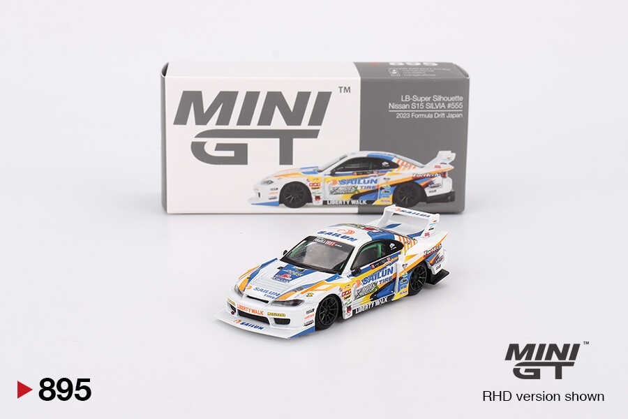Mini GT Nissan LB-Super Silhouette S15 SILVIA 2023 Formula Drift Japan -MGT00895