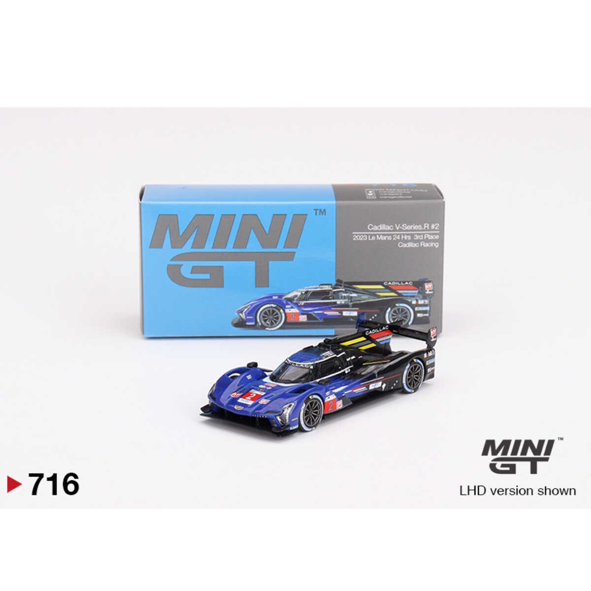 Mini GT Cadillac V-Series.R Cadillac Racing 2023 Le Mans 24 Hrs 3rd Place -MGT00716