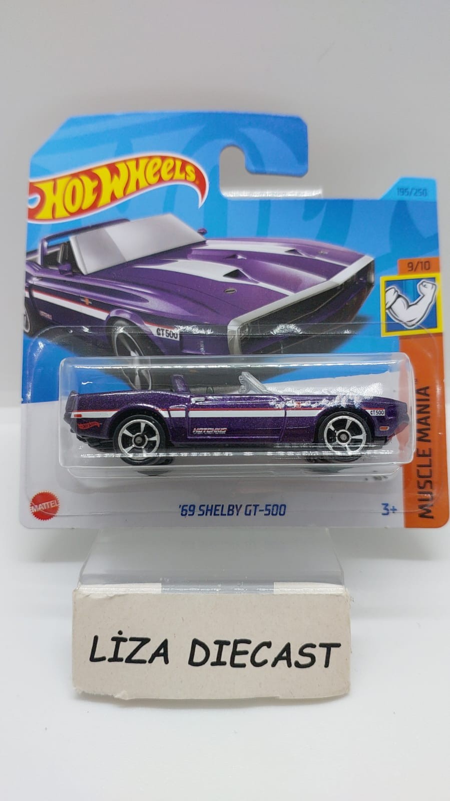 Hot Wheels Muscle Mania '69 Shelby GT-500 Mor -HKJ50